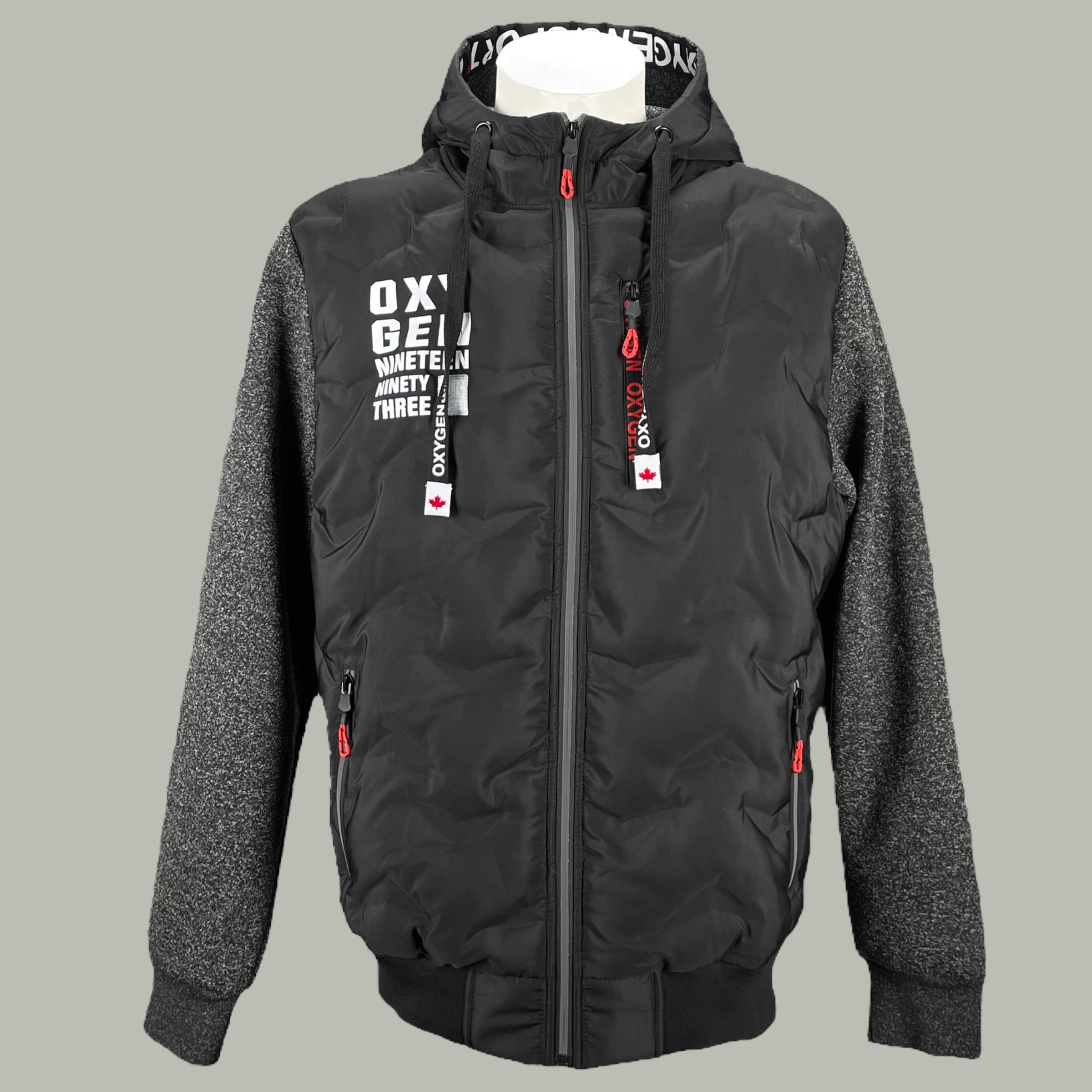 MS100-446 BLK HOODY WITH CORD