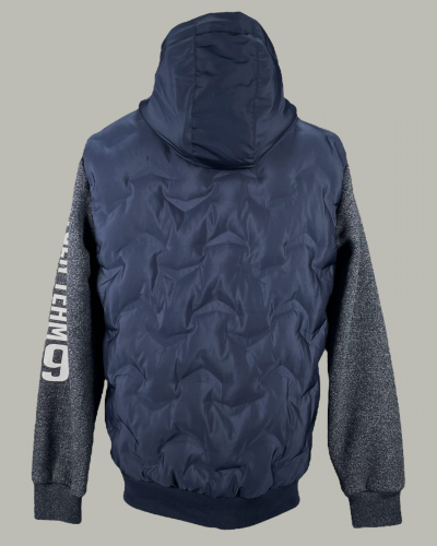 MS100-446 NAVY HOODY WITH CORD