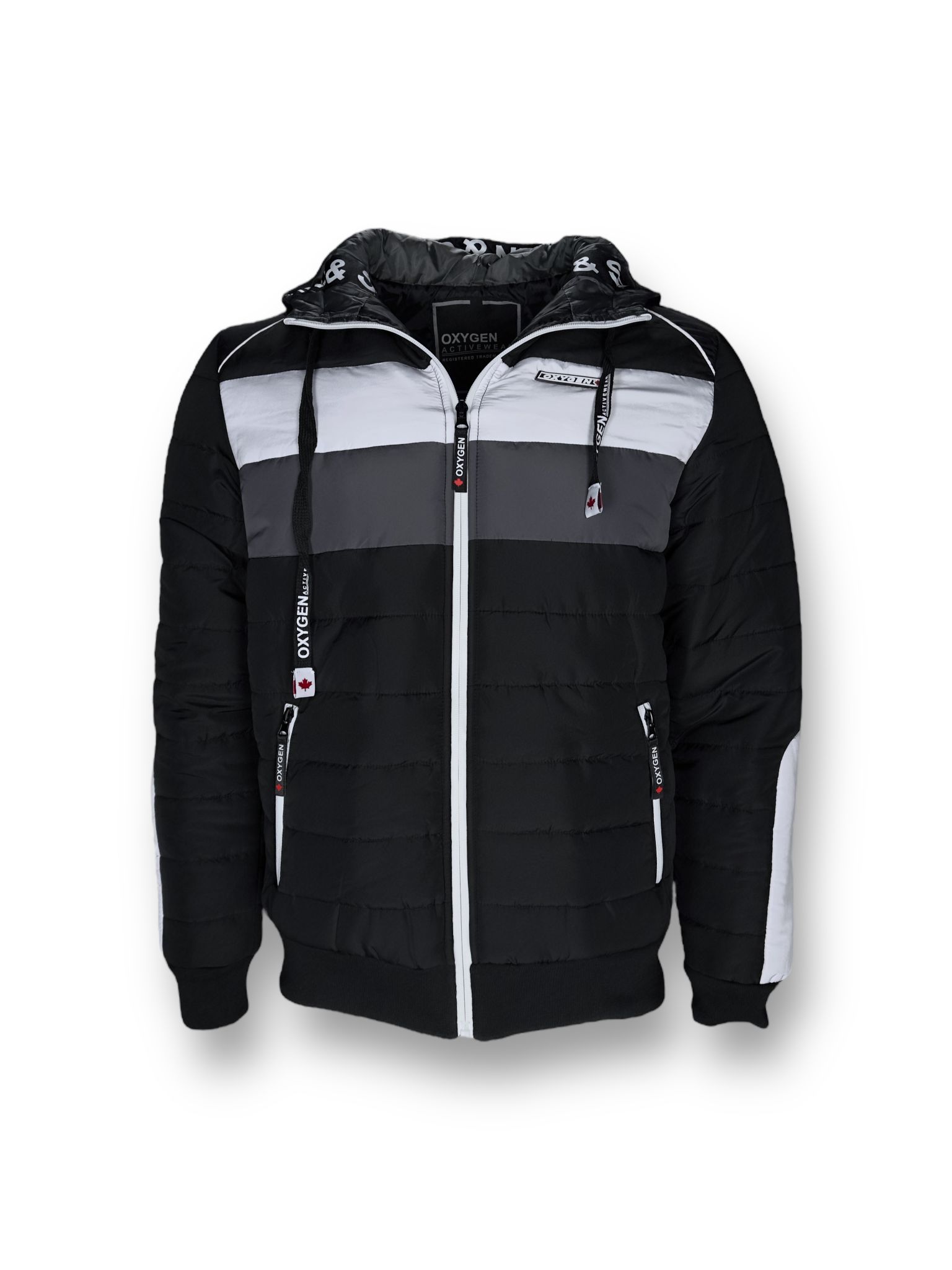 MS100-437 BLK WIND JACKET WITH CORD