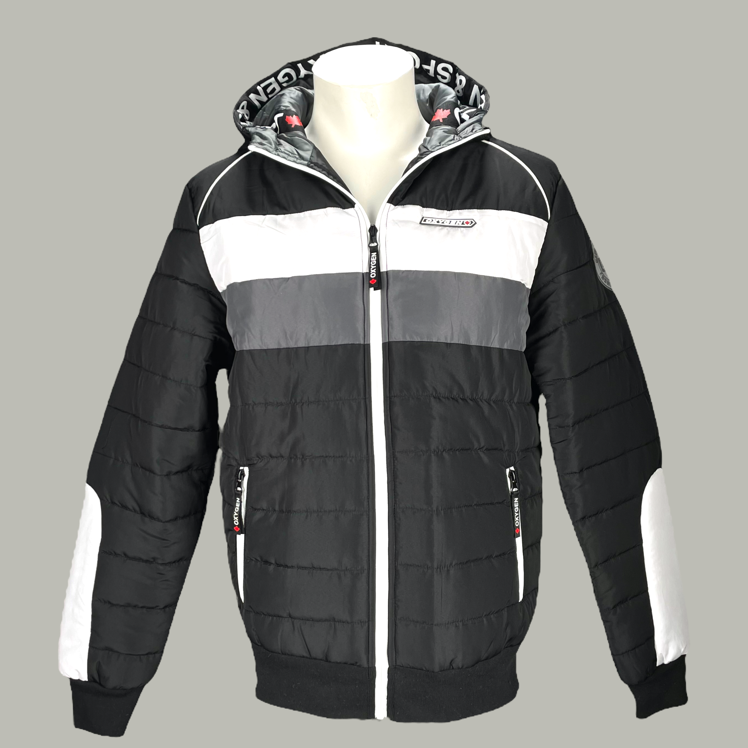 MS100-437 BLK WIND JACKET WITH CORD