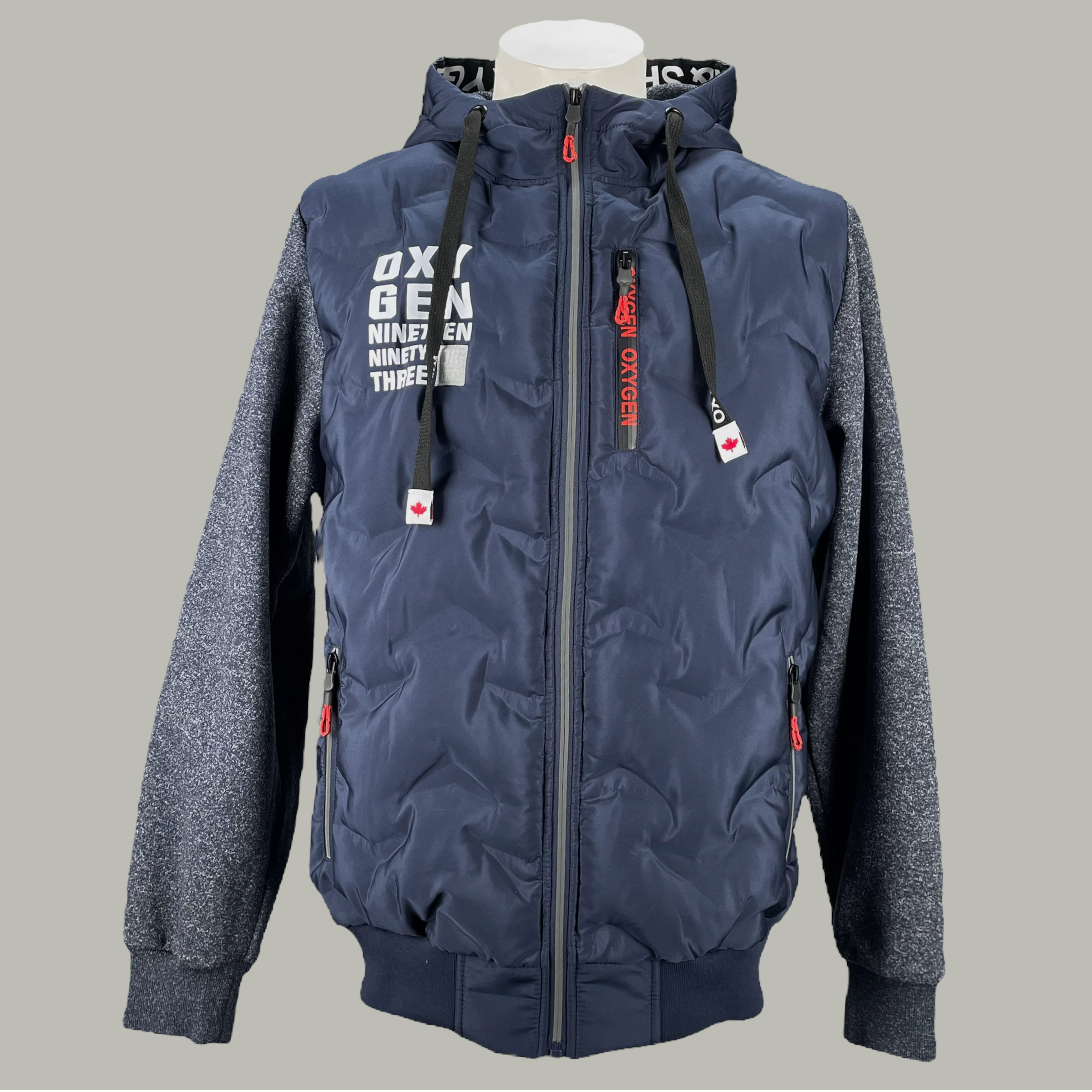 MS100-446NAVY NAVY HOODY WITH CORD